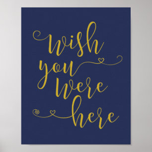 Affiches En signe de mémoire d'amour - si vous étiez ici (v