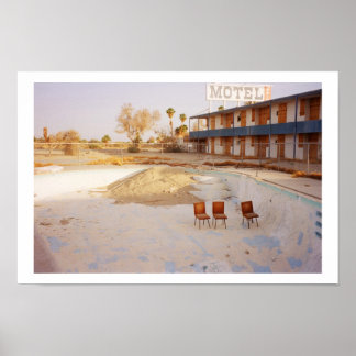 Affiches En vacances : Détendez-vous dans la piscine !