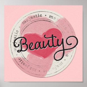 Affiches enchant circle beauty precious pink beauty majesti