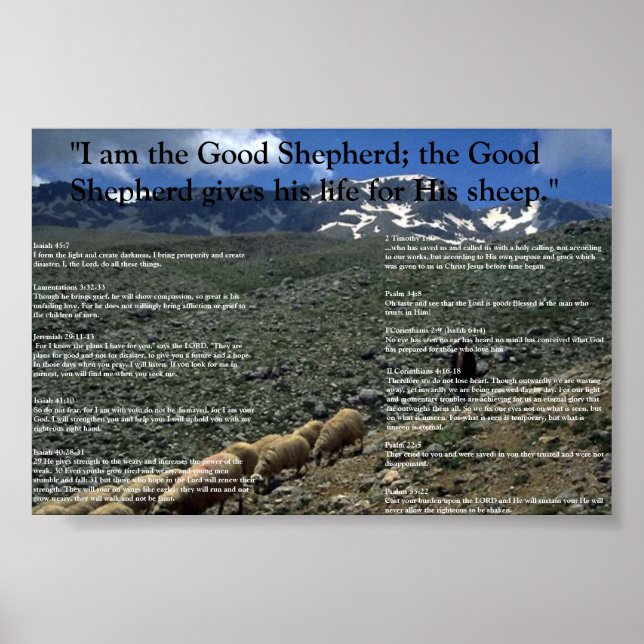 Affiches Encouragement des versets (Devant)