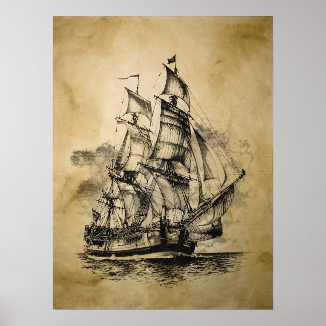 Affiches Endeavour noir (Devant)