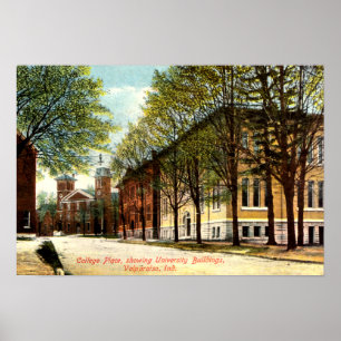 Affiches Endroit d'université de Valparaiso, Indiana