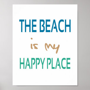 Affiches Endroit heureux (taille standard de cadre photo)