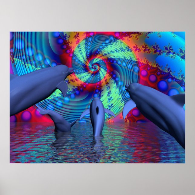 Affiches Énergie des dauphins (Devant)