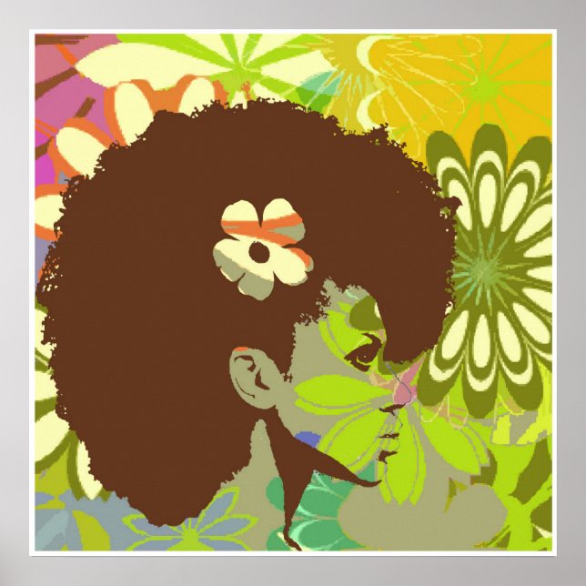 Affiches Enfant à fleurs2 (Devant)