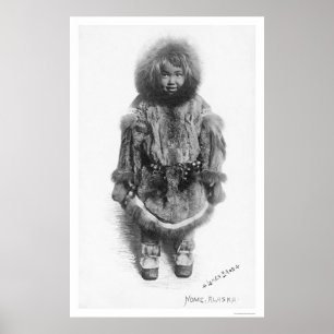 Affiches Enfant À Fur Nome Alaska 1920
