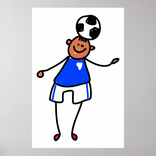 Affiches Enfant de football (Devant)