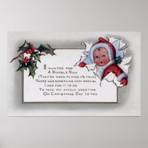 Affiches Enfant de GreetingLittle de Noël par le papier