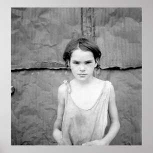 Affiches Enfant vivant dans le shacktown de Ville