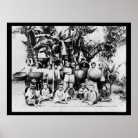 Enfants à Saigon, Vietnam du Sud 1901