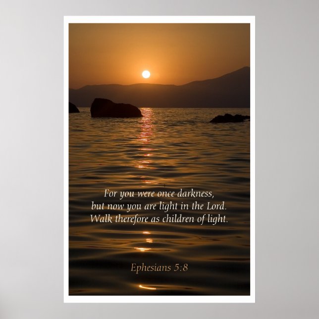 Affiches Enfants de la lumière Écriture Imprimer (Devant)