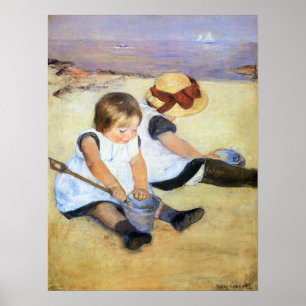 Affiches Enfants de Mary Cassatt jouant sur l'affiche de