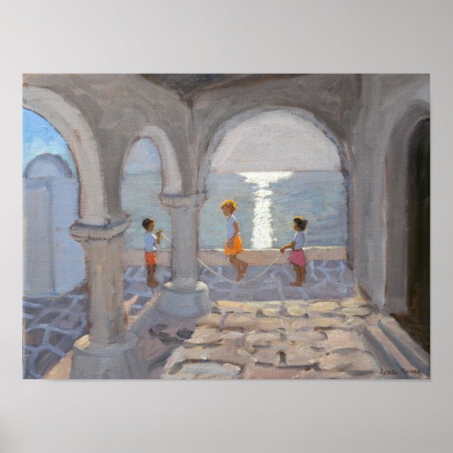 Affiches Enfants ignorant les îles grecques 2008 (Devant)