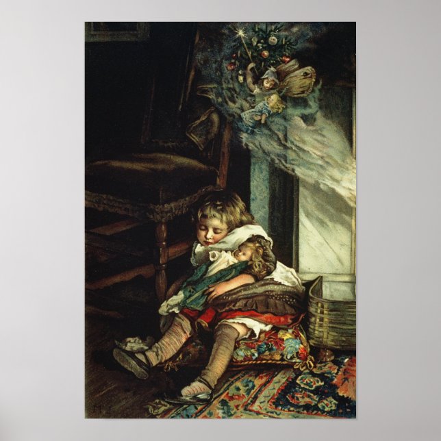 Affiches Enfants rêvant de jouets (Devant)