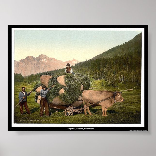 Affiches Engadine, Grisons, Suisse (Devant)