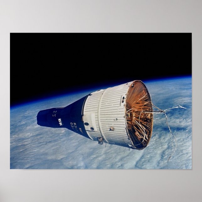 Affiches Engin spatial Gemini 7 vu de Gemini 6A (Devant)