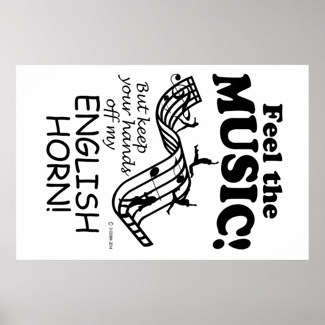 Affiches English Horn Sentez La Musique (Devant)