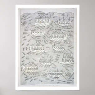 Affiches Ennemis des Assyriens prenant le refuge dans des