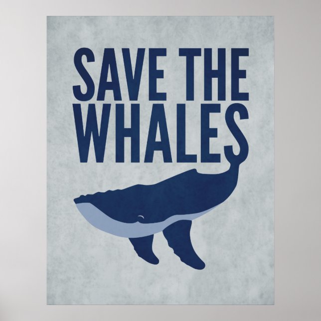 Affiches Enregistrer l'affiche des baleines (Devant)