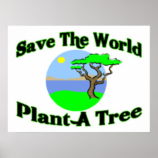 Affiches Enregistrer Un Arbre Au Plante Mondial