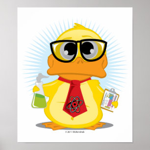 Affiches Enseignant scientifique canard