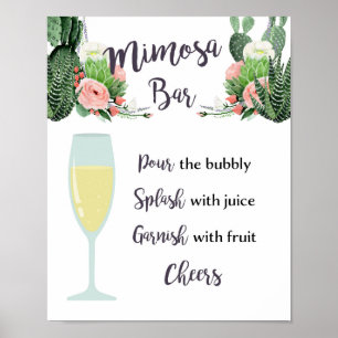 Affiches Enseigne de bar Mimosa