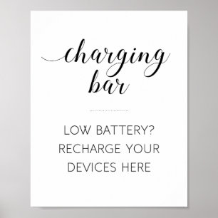 Affiches Enseigne de mariage de chargement d'électronique é