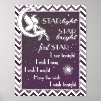 Affiches Enseigne de nurserie étoile lumineuse étoile brill