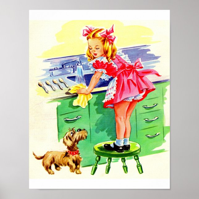 Affiches Enseigner à Rover comment laver la vaisselle (Devant)