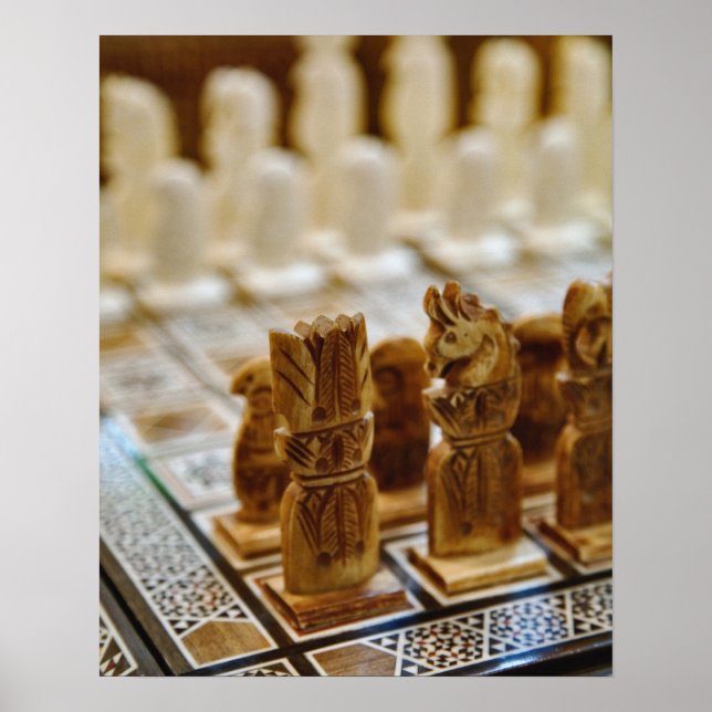 Affiches Ensemble d'échecs à vendre, Khan el Khalili Bazaar (Devant)