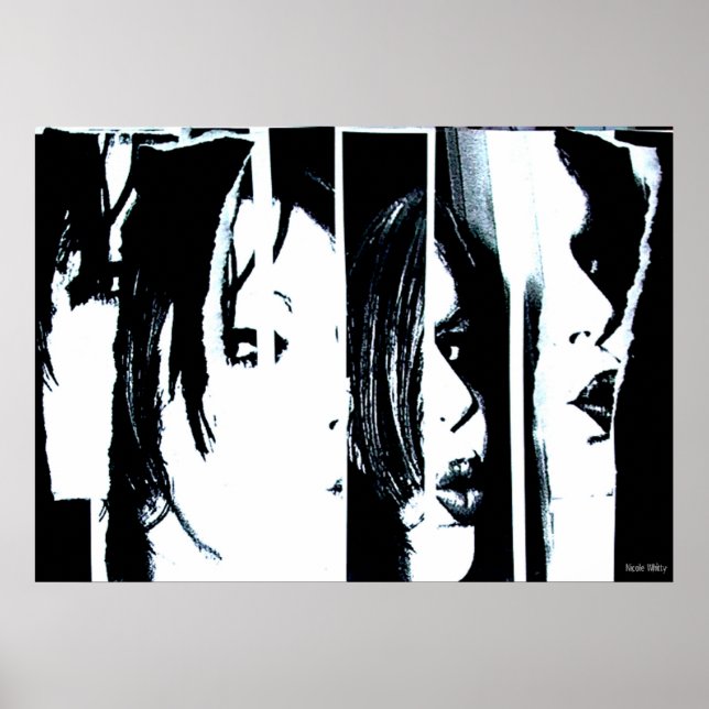 Affiches Entre l'impression des lignes (Devant)