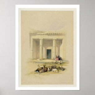 Affiches Entrée aux cavernes de Bani Hasan, de "Egypte a