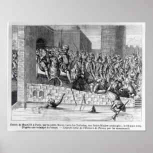 Affiches Entrée de Henri IV dans Paris