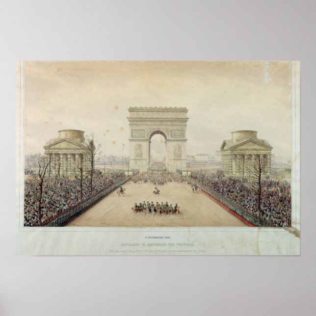 Affiches Entrée de Napoléon III à Paris (Devant)