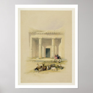 Affiches Entrée des grottes de Bani Hasan, de "Egypt a