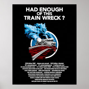 Affiches Épave du train (16x20)