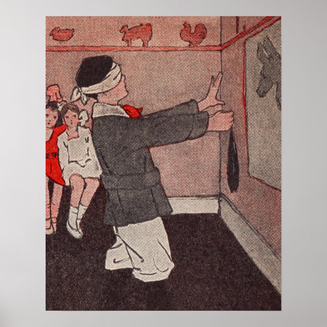 Affiches Épingle la queue à l'âne (Devant)