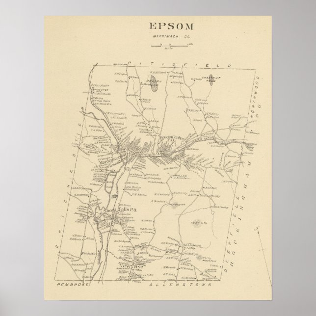 Affiches Epsom, Merrimack Co (Devant)