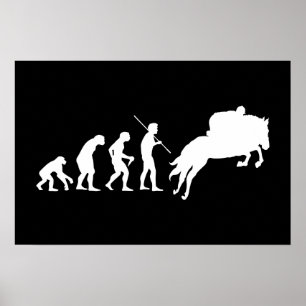 Affiches Equestrian Evolution from Man to Horseback