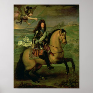 Affiches Equestrian Portrait of Louis XIV