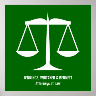 Affiches Équilibre Classique de la Balance de la Justice Ar