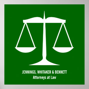 Affiches Équilibre Classique de la Balance de la Justice Ar