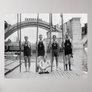 Affiches Équipage de club de bateau de Potomac, 1921