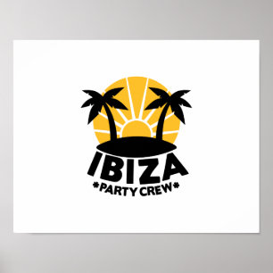 Affiches Équipage de la fête d'Ibiza