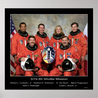 Affiches Équipage de la mission de navette STS-85...