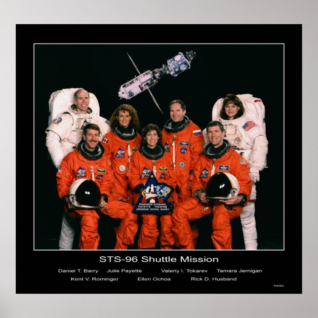 Affiches Équipage de la mission de navette STS-96 (Devant)