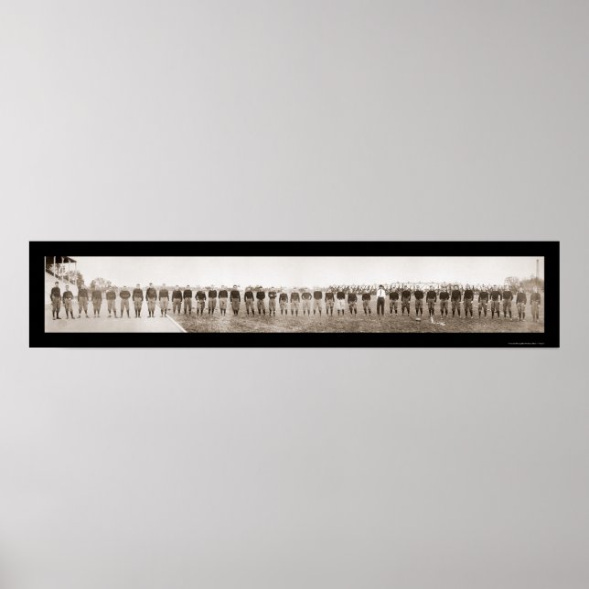 Affiches Équipe de football Purdue Photo 1913 (Devant)