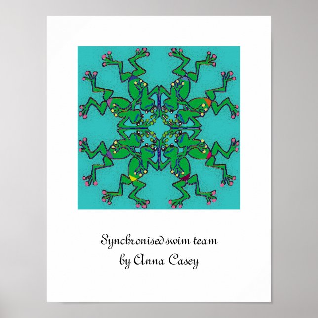 Affiches Équipe de natation synchronisée (Devant)