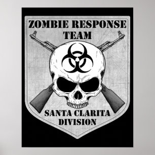 Affiches Équipe de réponse de zombi : District de Santa
