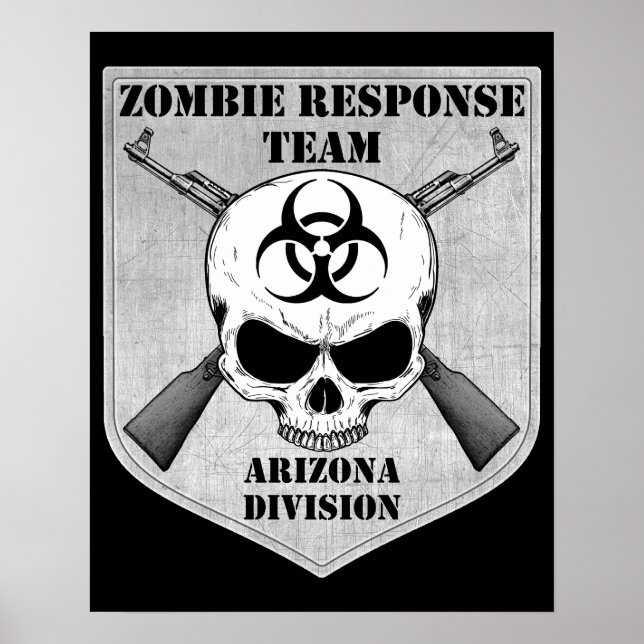 Affiches Équipe de réponse Zombie : Division Arizona (Devant)